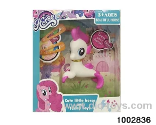 Enamel pony suit in window box