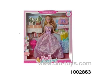 11.5-inch 9-joint doll suit in window box