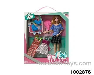 11.5-inch 9-joint doll suit in window box