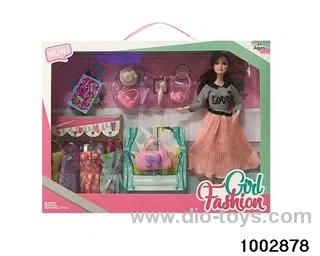 11.5-inch 9-joint doll suit in window box