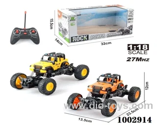 1:18  4ch RC JEEP  with light IN WINDOW  BOX 2 colors