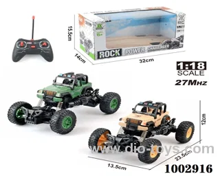 1:18 4ch RC JEEP  with light IN WINDOW  BOX  Two colors