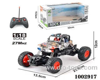 1:18 4ch RC JEEP  with light IN WINDOW  BOX
