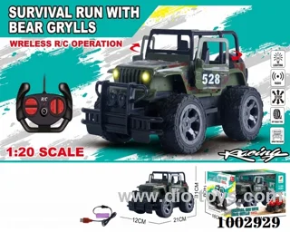 1：20 4ch RC JEEP with light in Window box (include charger)
