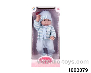 18-inch doll in window box