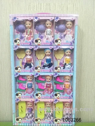 3-inch 24pcs doll   in display box(random accessories)