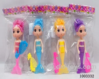 6-inch doll with light and include  battery 4 sets mixed loading &4 color mixed loading