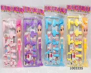 6-inch doll with light and include  battery 4 sets mixed loading &4 color mixed loading