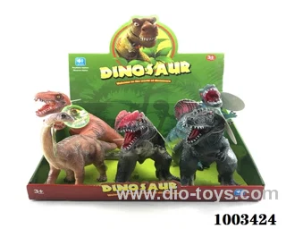 5pcs vinyl dinosaur with ic in display box