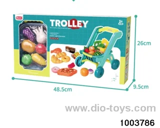 Shopping cart+basket combination in color box