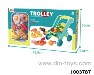 Shopping cart+basket combination in color box
