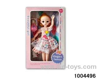 14 inch 12-joint doll suit in window box