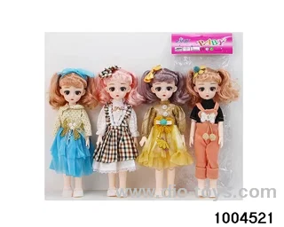 14 inch 12-joint doll suit in PP bag with header