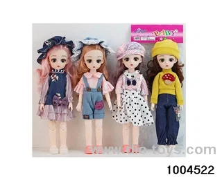 14 inch 12-joint doll suit in PP bag with header