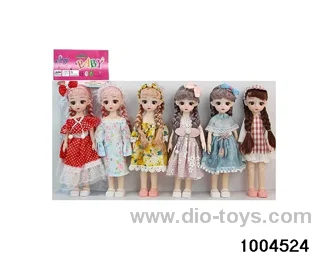 14 inch 12-joint doll suit in PP bag with header