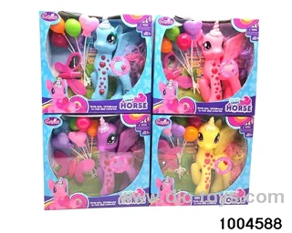 Enamel Unicorn Set with Light Music