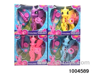 Enamel Unicorn Set with Light Music