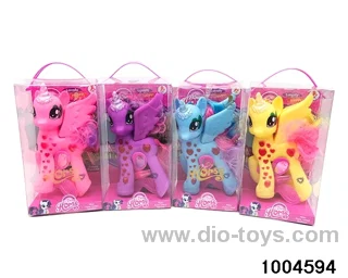 Enamel Unicorn Set with Light Music