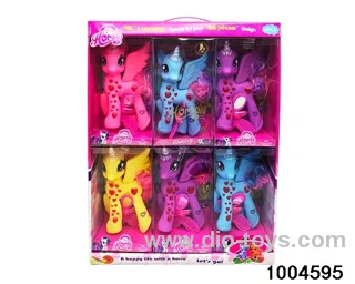 Enamel Unicorn Set with Light Music in display box