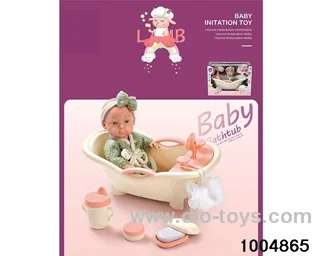 Sleeping bed (9-inch enamel doll) in window box