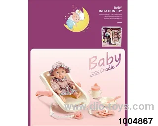 Sleeping bed (9-inch enamel doll) in window box