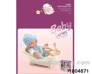 Small bathtub (6-inch enamel doll) in window box