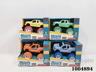 Collision deformation Inertial Friction car 4 color mixed loading in color box