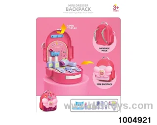 Fashion Schoolbag - Makeup in paper card