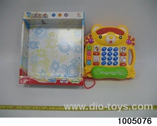 Cartoon telephone in display box