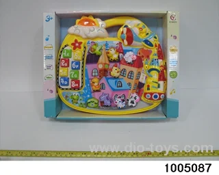 electronic organ in display box