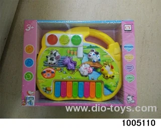 electronic organ in display box