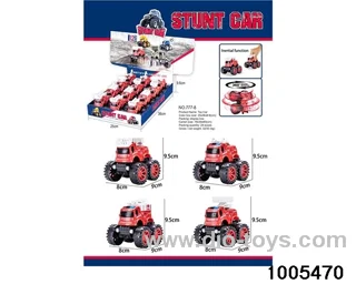 Single-inertia stunt fire truck (12 per box) in display box