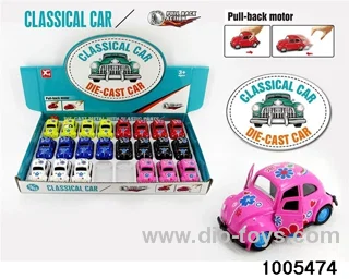 Huili alloy classic car [2 door opening] printing in display box