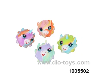 Unicorn silicone grip ball (without lamp, add 0.35 yuan each with lamp) in opp bag