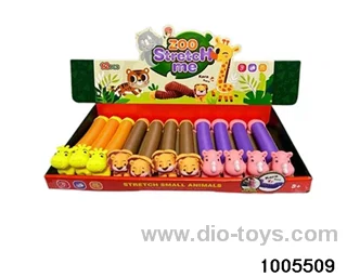 Animal telescopic tube_x000D_
(head bb whistle)(12pcs) in display box