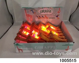 Giraffe with lights in opp bag