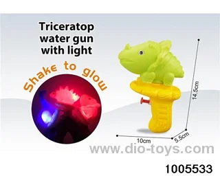 Brachiosaurus dinosaur water gun (with light version) in opp bag