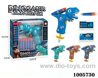 Dinosaur Toy Guns 4 color mixed loading in window box