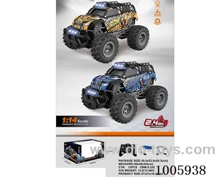 1/14 Profesional 2.4Ghz Off Road RC Monster Trucks