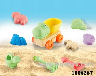 8PCS Beach toy in PVC hang bag