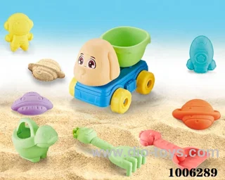 8PCS Beach toy in PVC hang bag