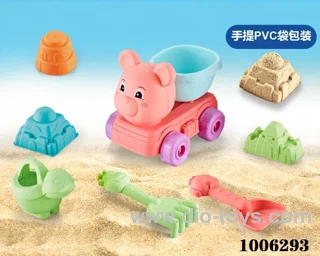 7PCS Beach toy in PVC hang bag