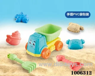6PCS Beach toy in PVC hang bag