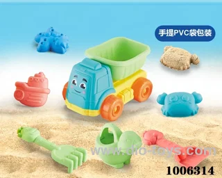 7PCS Beach toy in PVC hang bag