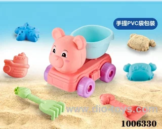 6PCS Beach toy in PVC hang bag