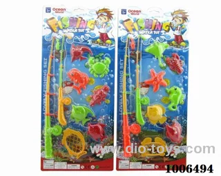 fishing toys set 2 sets mixed loading in Blister card