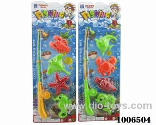 fishing toys set 2 sets mixed loading in Blister card