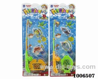 fishing toys set 2 sets mixed loading in Blister card