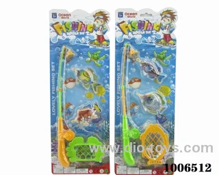 fishing toys set 2 sets mixed loading in Blister card