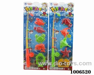 fishing toys set 2 sets mixed loading in Blister card